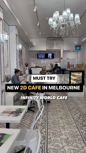 Melbourne’s newest 2D themed cafe 🫶 - share this with a coffee lover!☕️☕️ FEATURED : 📍Infinity World Cafe on Elizabeth St ✨ #melbournetodo #whatsonmelb #fyp