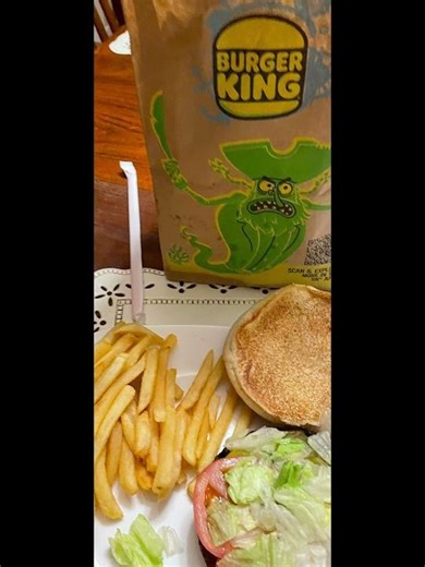 Wednesday dinner: Burger King impossible whopper with a small