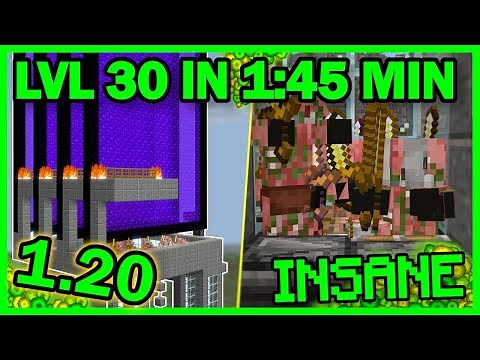 NEW INSANE 1.21 GOLD XP FARM in MINECRAFT BEDROCK Edition | BEST EXP FARM | LVL 30 in 1 MIN 45
