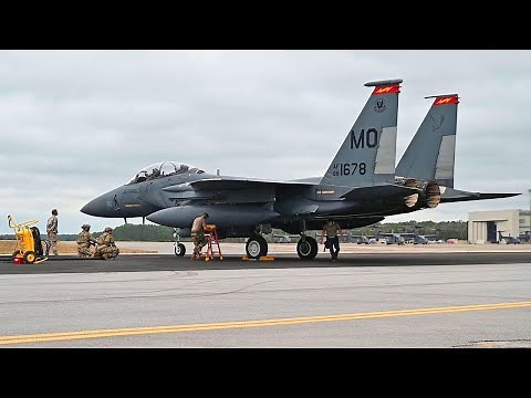 MC-130J Commando II Refuels F-15E Strike Eagles Fighters during Agile Flag 21-1, U.S. Air Force