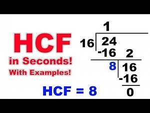 Easiest Way to Find HCF ! Step by Step Method With Examples