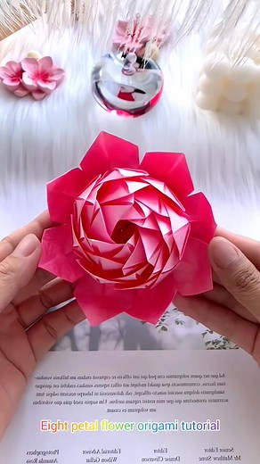 203K views · 5K reactions | Eight petal flower origami tutorial. #origami #origamiart #art #handmade #paperart #paperfolding #paper #papercraft #origamipaper #papiroflexia #origamilove #diy #origamiartist #papercrafts #origamilovers #instaorigami #craft #origamiwork #d #design #creative #artist #paperartist #love #origamicrane #modularorigami #origamifun #paperfold #kusudama #origamicraft paper craft ideas | paper craft ideas | Facebook