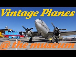 Thomas the Tank Engine came to see the Vintage Planes at the Airplane Museum