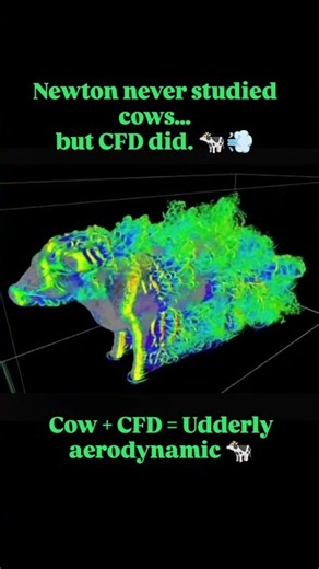 How Aerodynamic Is a Cow? 🐄💨 | CFD Simulation