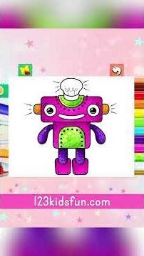 Coloring Robot for Kids | Fun & Creative Learning