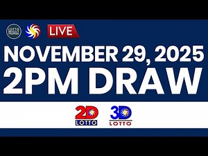 LIVE 2PM PCSO LOTTO RESULTS TODAY NOVEMBER 29, 2025 | SWERTRES EZ2