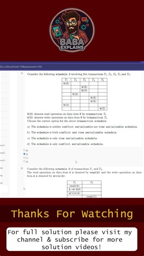 Data Base Management System Week 7 Assignment Answers 2026 | NPTEL | Baba Explains | #nptel #swayam