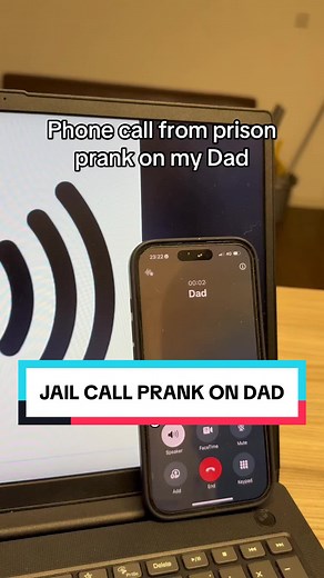 Hilarious Jail Call Prank on Dad