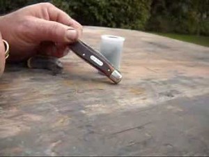 Flint and Pocket Knife Fire Starting