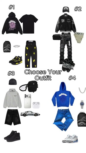 Choose your outfit☔#drip #streetwear #outfitideas #drippyoutfits #fashion #outfit