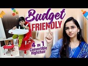 Budget friendly 4 in 1 convertible Highchair | Luvlap Highchair #voiceofvasapitta #teluguvlogs
