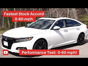 2019 Honda Accord 0-60 Acceleration Test - HOW FAST?
