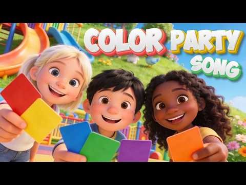 Color Party Song for Kids | Fun Colors & Animals | Songs for Little Movers