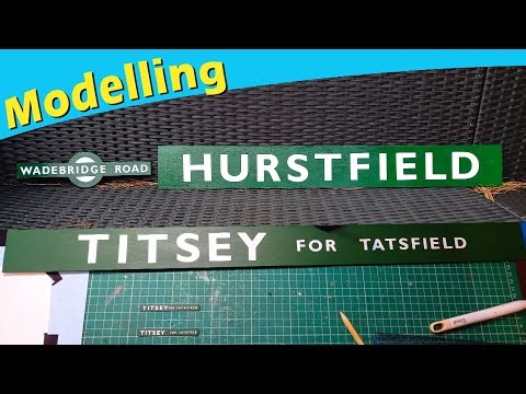 HOW TO MAKE vintage railway signs
