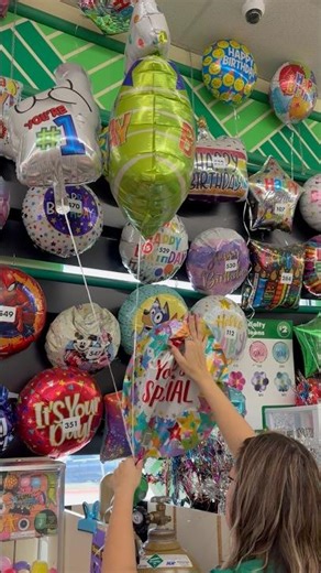 inflating the dollar tree balloons