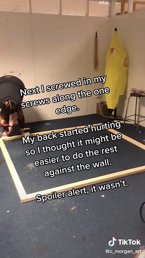 How to make a frame loom for making pompom blankets. I’ll make a better tutorial soon 😅 #pompomblanket #pompom #woodwork #diy #loom #wool