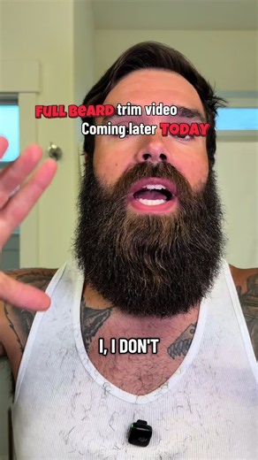 I get scared and excited for a good beard trim 😬😁 #beardcare #beardtrim #mensgrooming #beardtips #beardtok