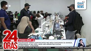 32K views · 323 reactions | ICYMI: Nakatuon na ngayon ang gobyerno sa pagpapa-kansela ng libu-libong Philippine birth certificates ng mga dayuhan at pagkuha sa mga ari-arian na ilegal nilang binili kasunod ng total POGO ban sa bansa. Ang Kamara, may mga panukala para mapadali ang proseso lalo't ayon sa OSG, matrabaho, matagal at magastos para sa gobyerno ito. | GMA News | Facebook