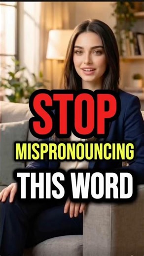 Most People Pronounce This Word Wrong ❌ (part 1)#englishlearning