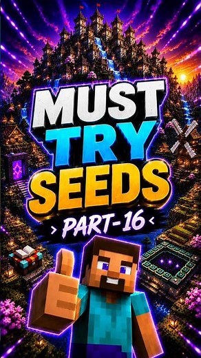 The glitchiest Minecraft Bedrock seed ever found... 🤯🏔️ #ytshorts