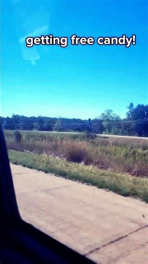 A free candy van came by! #shorts