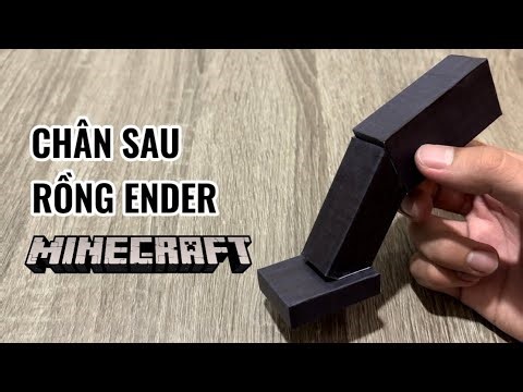 Minecraft Paper | How to Make Ender Dragon Hind Legs in Minecraft Using Paper