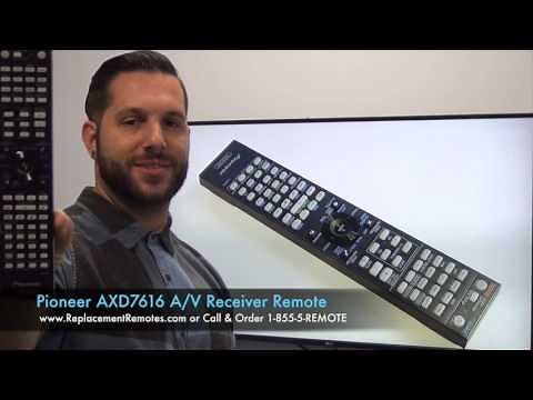 PIONEER AXD7616 Audio/Video Receiver Remote