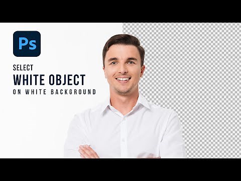 Select White Object on White Background in Photoshop 2023 - Adobe Photoshop (Easy)