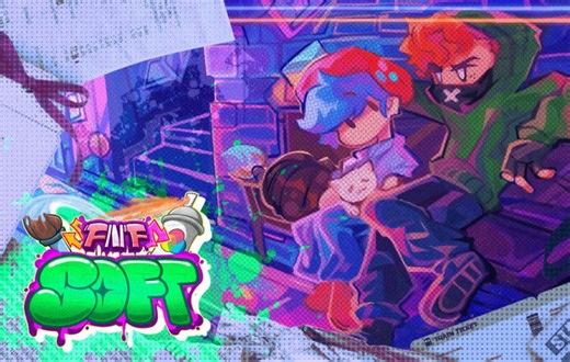 fnf老模组巨大更新！fnf soft V2出啦！！！！