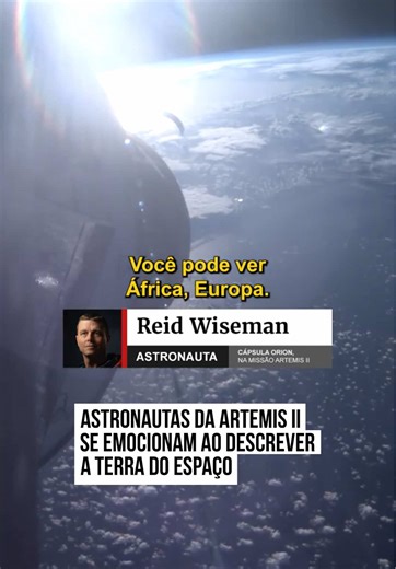 Os #astronautas da missão #ArtemisII se emocionaram nesta sexta-feira (3/4) ao descrever o planeta #Terra do espaço.