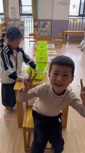 幼儿园小游戏-按数取物#happy #funny #萌娃