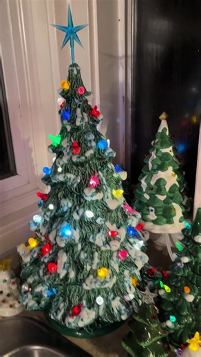 Trees & more trees! Vintage ceramic tree 🎄 #vintage #elves #ceramic #homedecore #collection