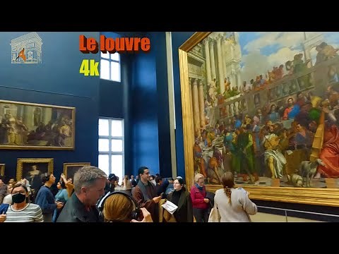 The Louvre museum one hour walk with 4K camera