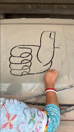 Thumb drawing easy trick 😳 #art #shorts