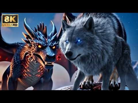 Giant Wolf – Clash vs Dragon of the Ancient Titans Epic Monster Battle 4k full movie