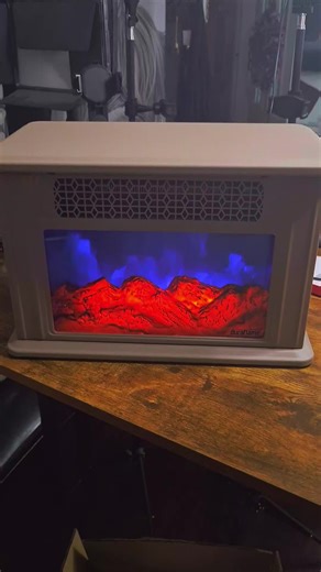 The Duraflame Tabletop Electric Fireplace adds cozy ambiance to any space with a realistic flame effect in a compact, portable design—perfect for desks, countertops, or small rooms without heat or smoke. 🔥✨ #Duraflame #ElectricFireplace #HomeDecor #CozyLiving #heater