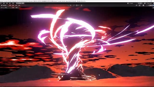 Blender Nexus on Instagram: "I Create This Anime-Style Tornado 🌪️ in Blender 3d 🔥 I took me 10 hours to Make it #blender #blender3d #3d #reel #viral"