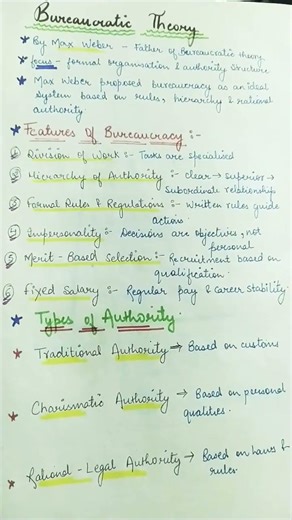 Bureaucracy Theory Made Easy | Manage Easy Shorts #ManagementEducation #BBA #MBA #CommerceStudents