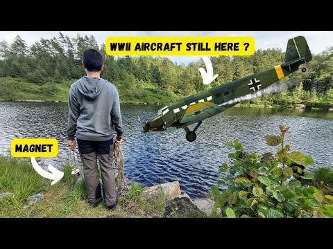 Magnet fishing for a German WWII aircraft in a lake. What could go wrong..
