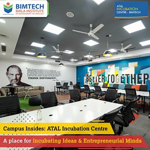 The home of India's next unicorn start-ups, Atal Incubation Centre- BIMTECH at campus is an ideal place for students & budding entrepreneurs to fine-tune their ideas into a business reality. The unique centre provides launchpads to start-ups with facilities, networks, and opportunities akin to an MNC. The three programs of Khoj, Udaan, and Gurukul, extend the necessary support and resources for start-ups in every phase. We are proud to be a part of the AIC Mission of Govt. of India and continue 
