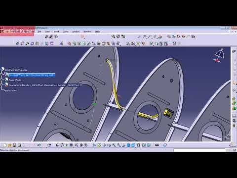 CATIA v5 | DASSAULT SYSTEMES | PART 13 - Wing wire harness Assembly