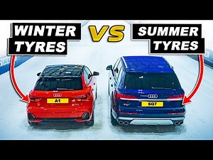 2WD Winter tyres vs AWD Summer tyres: SNOW DRAG RACE
