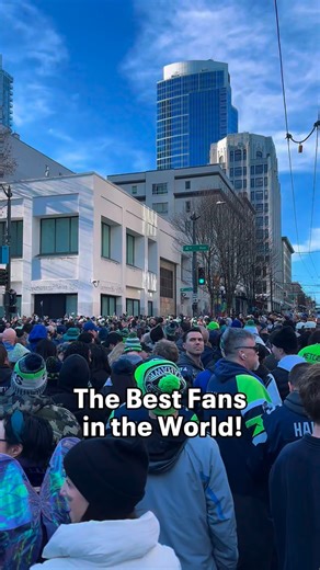 The 12s were ready. Some of the vibes on 4th and Pine. Watch the full parade for free on the FOX Local app! | FOX 13 Seattle