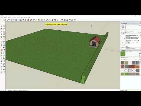 Tutoriel pour créer un jardin et ses clôtures sur Google Sketchup