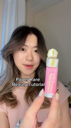 Rou on Instagram: "Paper Rare Beauty blush tutorial #diy #makeup #papercraft @rarebeauty"