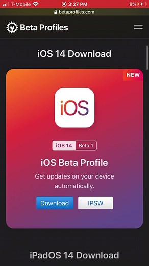 How to download iOS 14 early and without having to pay 💅 😌✨ like and follow 4 part 2✨ #LittleBitFancy #ios14 #iphone #CheckMeOutChallenge #xycba