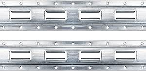 US Cargo Control Vertical E Track, 5 Foot Length E Track Vertical Strip, Galvanized Finish, 12 Gauge Steel, Easily Secure Cargo in an Enclosed Van Trailer, 2 Pack