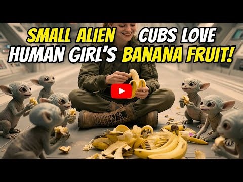 Small Alien Cubs Loved the Human Girl’s Banana Fruits#HFY#HumanityFirst