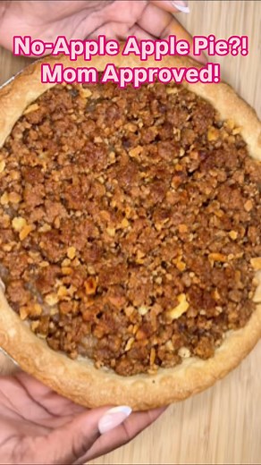 Asha Nwaki | Ritz Cracker Apple Pie recipe! I couldn’t believe my mom’s reaction😭 Instructions are in the video but here are the exact measurements:... | Instagram