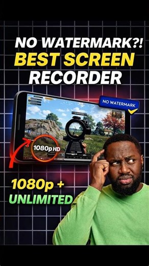The Best way to Record Screen in 1080p Without Lag Android ( No watermark)